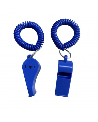 Whistle With Coil Wristband 