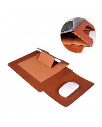 Multifunction Stand Leather Laptop Sleeve