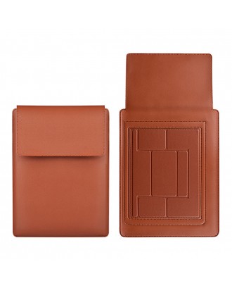 Multifunction Stand Leather Laptop Sleeve