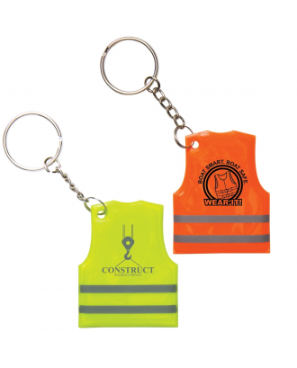 Reflective Safety Vest Keychain