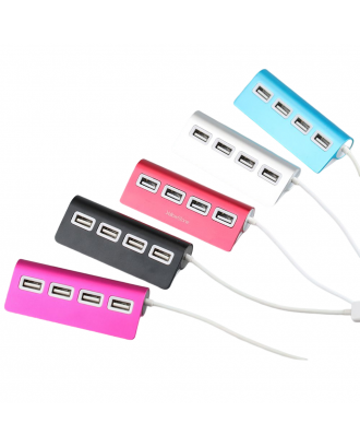 4-Port Aluminum Wave USB Hub