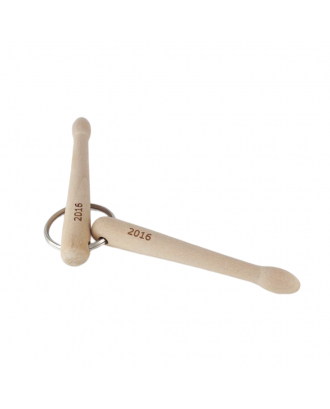 Mini Wood Drumstick Keychain
