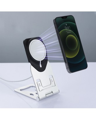 Foldable Aluminum Cell Phone Stand for Wireless Charger