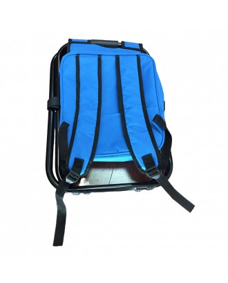 Collapsible Folding Camping Chair With Insulated Cooler Bag