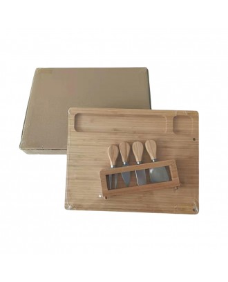 Bamboo Cheese Board Set
