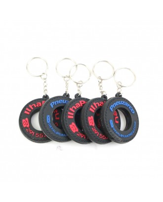 Racing Tire Keychain